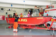 Auf dem Rettungsboot "Hendrik"