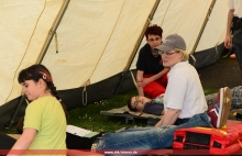 Versorgung im Behandlungszelt