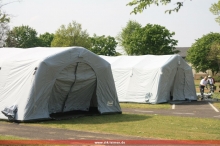 Die Zelte stehen