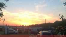 Sonnenuntergang Ã¼ber dem Lager
